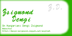 zsigmond dengi business card